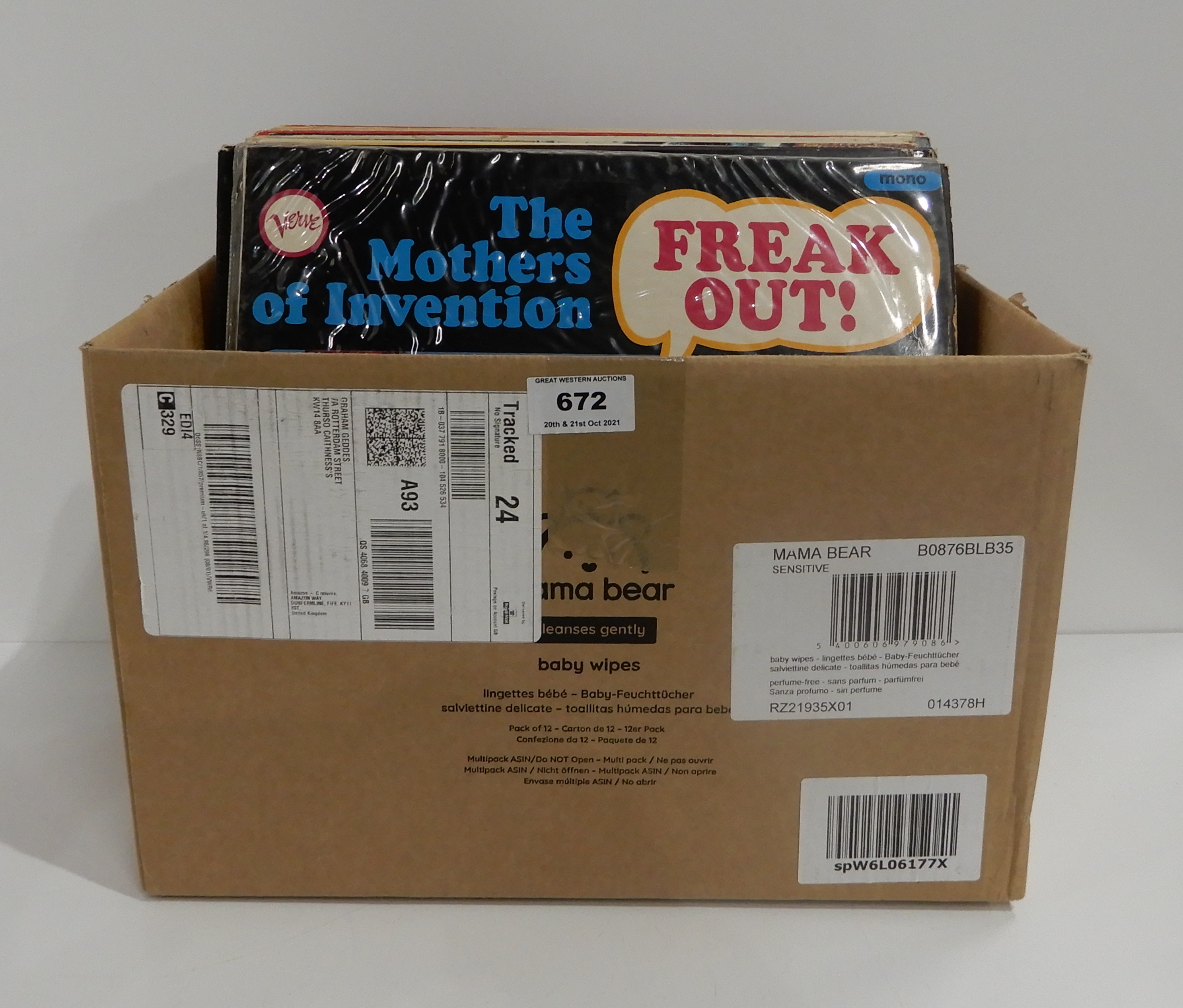 A small collection of Frank Zappa and The Mothers of Invention with Freak Out VLP 9154, Absolutley