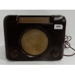 A Bakelite Bush radio Condition Report: Available upon request
