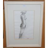 ALEXANDRA GARDNER Nude study, signed, pencil on paper, 43 x 27cm Condition Report: Available upon