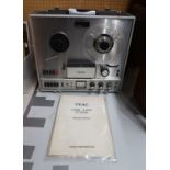 A TEAC Transistorized Automatic Reverse A-1500 reel to reel tape recorder/player (af) Condition