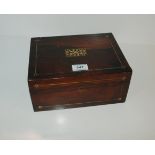 An early inlaid sewing box, 25.5cm Condition Report: Available upon request