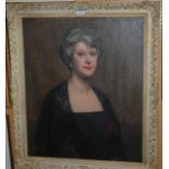 WILLIAM WRIGHT CAMPBELL Portrait of a lady, signed, oil on canvas, 76 x 62cm Condition Report: