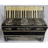 An Italian 41 key 120 bass piano accordion by Pietro with case Condition Report: Available upon