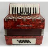 A Royal Standard 26 key 32 bass piano accordion with case Condition Report: Available upon request