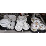 A Wedgwood Susie Cooper Charisma pattern part dinner service & Royal Doulton Evesham pattern