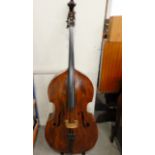 A two piece back double bass 108 cm Condition Report: Available upon request