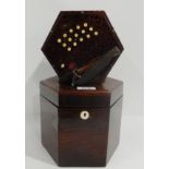 A Roylance 31 button 6 bellows Anglo concertina serial number 41819 with wooden box. The wooden