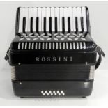 A Rossini 25 key 12 bass piano accordion Condition Report: Available upon request