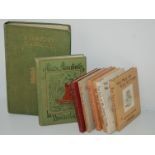 A collection of Beatrix Potter books, Alice's Adventures in Wonderland, Peoples Edition, 1902 and