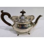 A silver teapot rubbed Birmingham marks 14 cm high 367 grams Condition Report: Available upon
