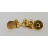 Five 18ct gold shirt studs, weight 4.5gms Condition Report: Available upon request