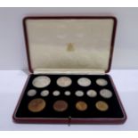 A cased specimen coin set 1937 Condition Report: Available upon request