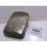 A silver cigarette case 8.5 cm x 6 cm 75 grams Condition Report: Available upon request