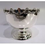 A silver rose bowl Birmingham 1907 11 cm high 193 grams Condition Report: Available upon request