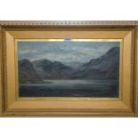 BRITISH SCHOOL Loch scene, signed, oil on canvas, dated, 1888, 28 x 49cm Condition Report: Available