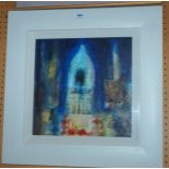 CAROLINE BAILEY Ely Cathedral, signed, mixed media, 31 x 31cm Condition Report: Available upon