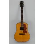 A Gibson J55 acoustic guitar serial number A312876 fitted with a Fishmann Rare Earth pick up, this