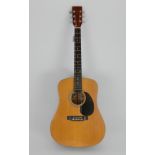 A G Delta six string dreadnought acoustic guitar, model GA510 with soft case Condition Report: