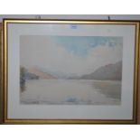 MURRAY URQUHART Loch Lomond, signed, watercolour, 34 x 50cm Condition Report: Available upon