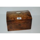 A burr-walnut Stereoscopic Treasury box with slide holder and a collection of cards (af) Condition