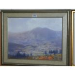 ROBERT SIMPSON Clearing Mist, Breadalbane, signed, oil on board, 38 x 49cm Condition Report: