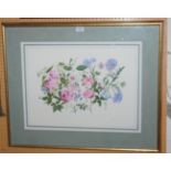 ELSPETH HARRIGAN Floral display, signed, watercolour, 40 x 55cm Condition Report: Available upon