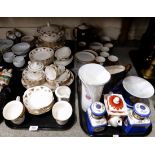 A lot comprising a Noritake Mansfield pattern part dinner service, A Poole pottery coffee service,