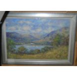 JOHN D HENDERSON Loch Tay at Killin, signed, oil on board, 51 x 75cm Condition Report: Available