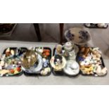 A selection of ceramic, EPNS and glass cruet sets, a Copeland Late Spode character jug, a
