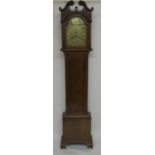 A 19TH CENTURY MAHOGANY LONGCASE CLOCK the brass face inscribed to George Jardin, Glasgow, within