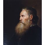 •CARL RAHL (AUSTRIAN 1812-1865) AFTER JAN LIEVENS BEARDED OLD MAN Oil on canvas, 63 x 54cm (24 3/4 x