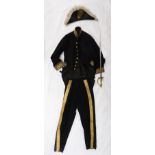 THE HON ARTHUR MACALISTER C.M.G CEREMONIAL DRESS UNIFORM comprising; full dress coat, trousers,