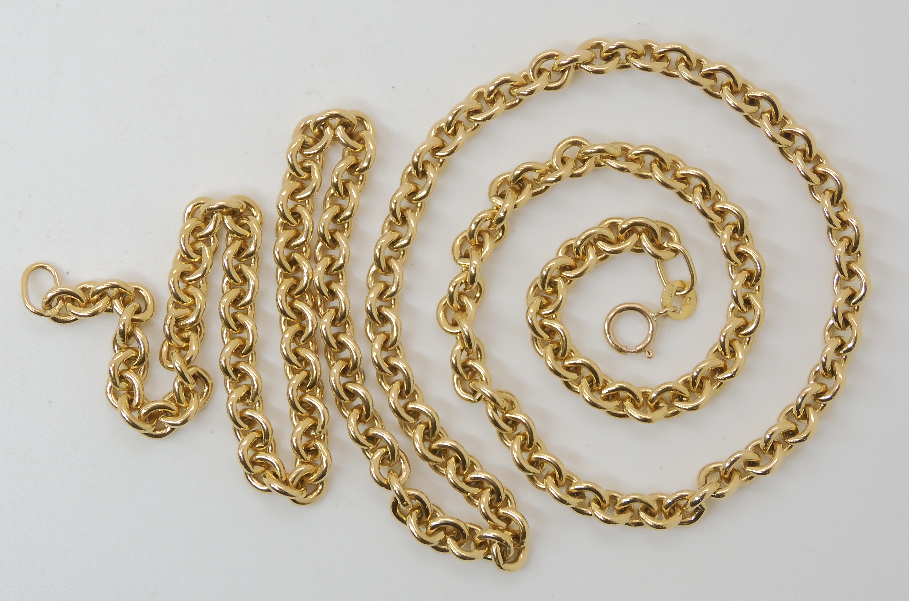 A 9CT HEAVY BELCHER CHAIN length 52cm, weight 26gms Condition Report: Available upon request