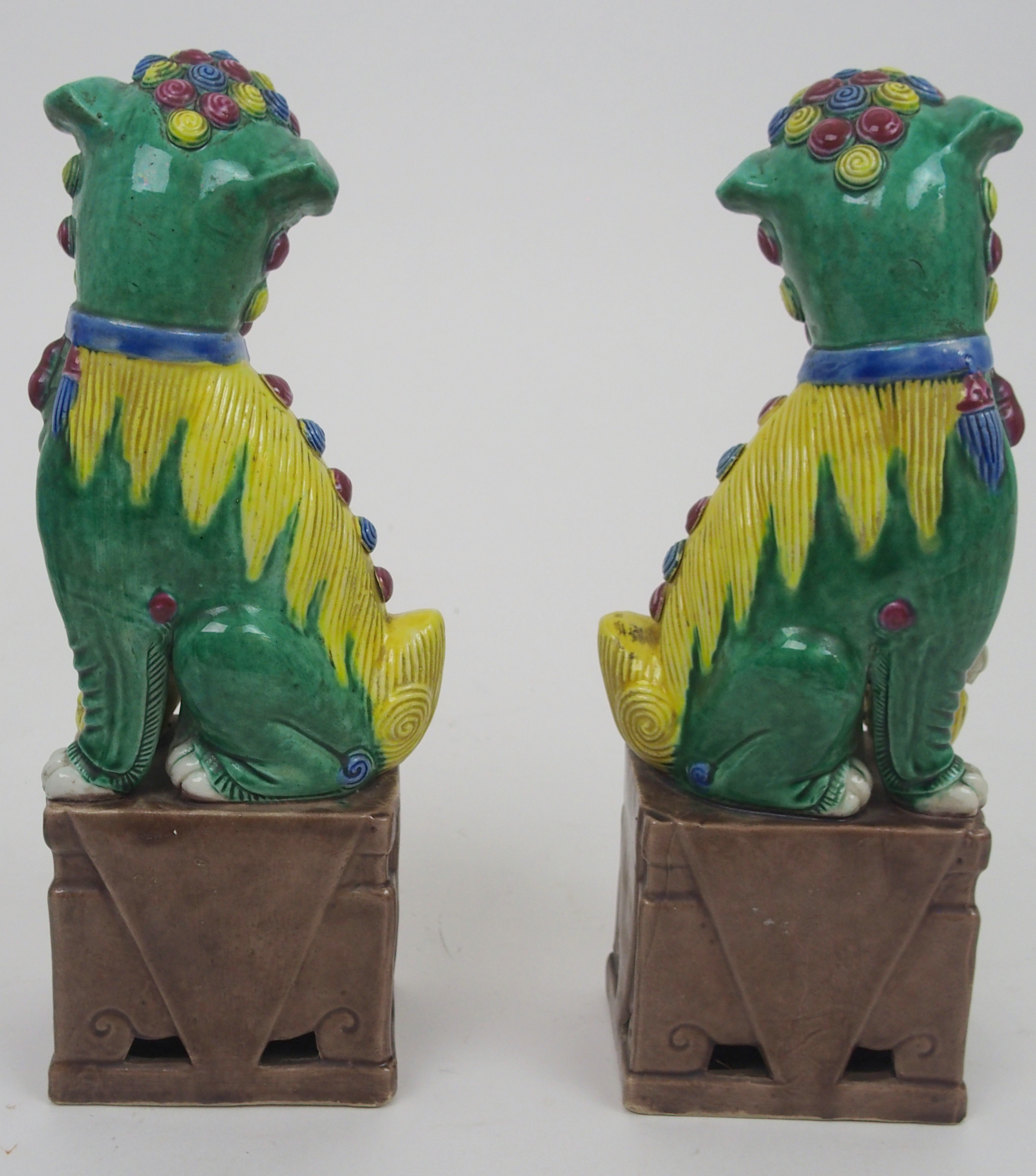 NINE VARIOUS CHINESE ANIMALS comprising; two pairsof cockerels, 20cm high, white cockerel, 20cm - Image 4 of 9