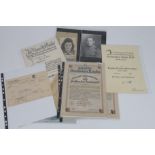 A COLLECTION OF DOCUMENTS & EPHEMERA from Germany in the late 1930's & '40's including stocks and