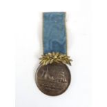 A RARE 1st CLASS GERMAN ATLANTIC EXPEDITION 1925 - '27 MEDAL the edge inscribed "Bayer Kauptmunzamt,