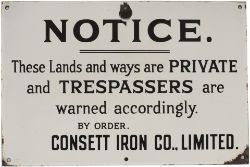 Consett Iron Co Trespass