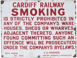 Cardiff Rly RE Smoking