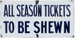 GWR All Season Tickets To Be Shewn