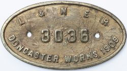 LNER Doncaster 3036 1909 ex 65495