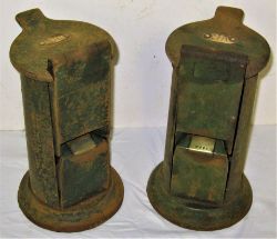 2 x Edmondsons ticket dating machines. Original condition. Both with brass registration number