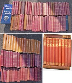 A lot containing a number of bound volumes of RAILWAY MAGAZINE ILLUSTRATED dating from circa 1905 to