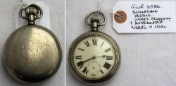 GWR Pre grouping Guards Watch. Shaded engraving on rear GWR 3586. Working condition but is