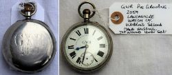 GWR Pre grouping Guards Watch. Faintly engraved on rear GWR 2059. Made by The Lancashire Watch