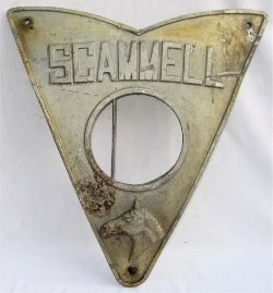 Scammell Front Radiator Plate as fitted to railway operated 3 wheel road vehicles. The centre hole