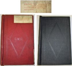 2 x Railway Office Folders. GWR containing names of reinstated GWR Strikers that were re employed