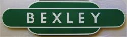 Reproduction BR(S) Totem Sign BEXLEY. A quality enamel manufactured by Trackside.