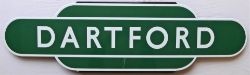 Reproduction BR(S) Totem Sign DARTFORD. A quality enamel manufactured by Trackside