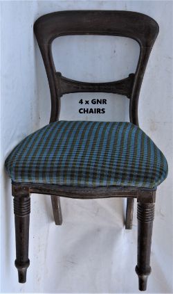 4 x GNR Mahogany waiting room chairs.