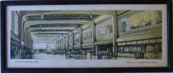 Framed & Glazed Carriage Print. LEEDS CITY STATION CONCOURSE. Original Frame.